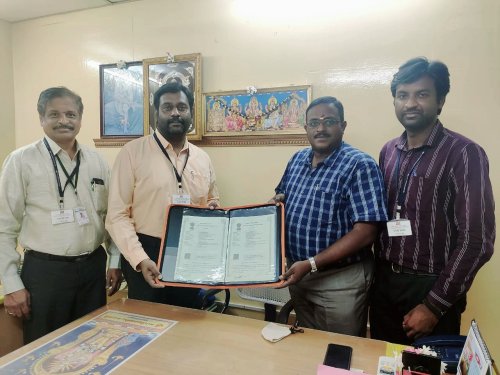 MoU was signed between Sri Venkateshwaraa College of Engineering & Technology, represented by Dr. S. Pradeep Devaneyan, Principal, SVCET & Vell Biscuits Private Limited, Puducherry represented by Mr. S. Santoshkumar, General Manager on 25th March 2021. Dr. K. B. Jayarraman, Dean, SVCET & Mr. J. Anandharaj, Placement Officer, SVCET were present during the occurrence.