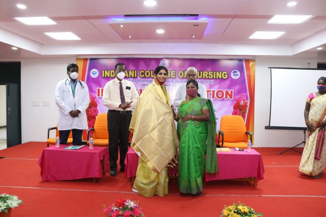 INAUGURATION OF FIRST YEAR NURSING COURSES HELD ON 10TH FEBRUARY 2021 ORGANIZED BY INDIRANI COLLEGE OF NURSING