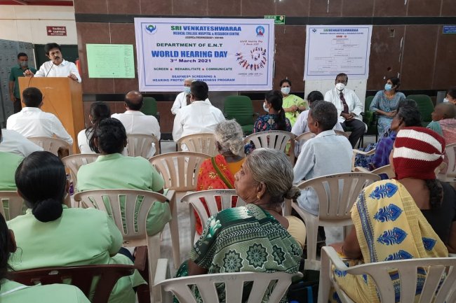 உலக செவித்திறன் பாதுகாப்பு தினம் - Sri Venkateshwaraa Medical College Hospital and Research Centre, Puducherry