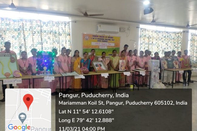 WORLD KIDNEY DAY -2021 - Indirani College of Nursing, Puducherry