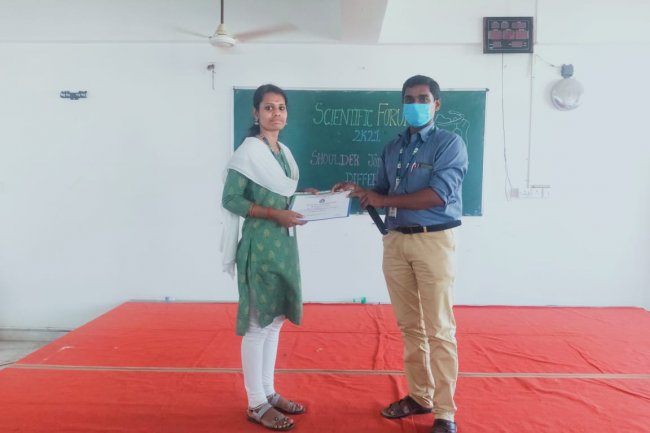 SCIENTIFIC FORUM 2021 - SRI VENKATESHWARAA COLLEGE OF PHYSIOTHERAPY, PUDUCHERRY