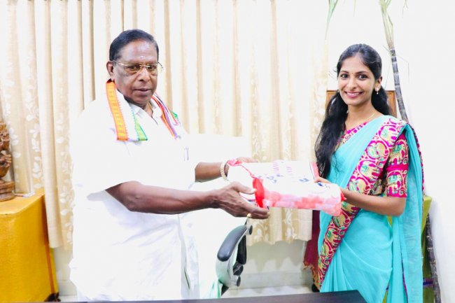 SVCOPT Appreciate our BPT final year student Ms. V Harini - Sri Venkateshwaraa College of physiotherapy