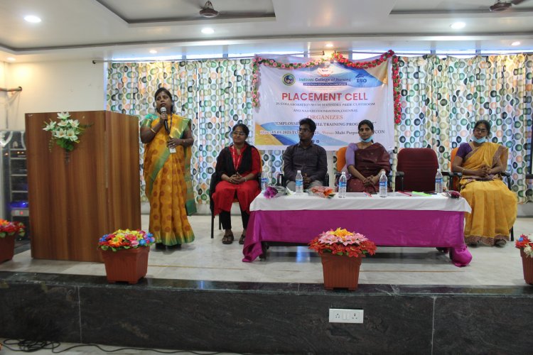 Employability Skill Training programme - Indirani College of Nursing, Ariyur, Puducherry