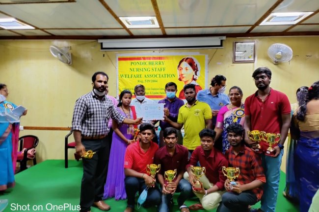 REPORT ON SPORTS MEET – PONDICHERRY NURSING STAFF WELFARE ASSOCIATION - Indirani College of Nursing, Ariyur, Puducherry 605 102.