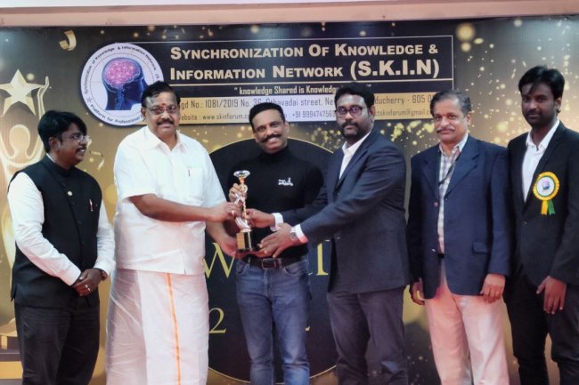 SKIN AWARDS 2021 - Sri Venkateshwaraa College of Engineering and Technology, Ariyur, Puducherry 605 102.