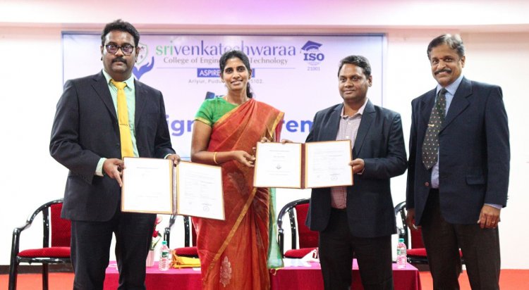 SVCET & Eduskills Mou Signing Ceremony - Sri Venkateshwaraa College of Engineering and Technology, Ariyur, Puducherry