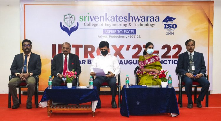 INTROX 2021-22 - Sri Venkateshwaraa College of Engineering and Technology, Ariyur, Puducherry 605 102.