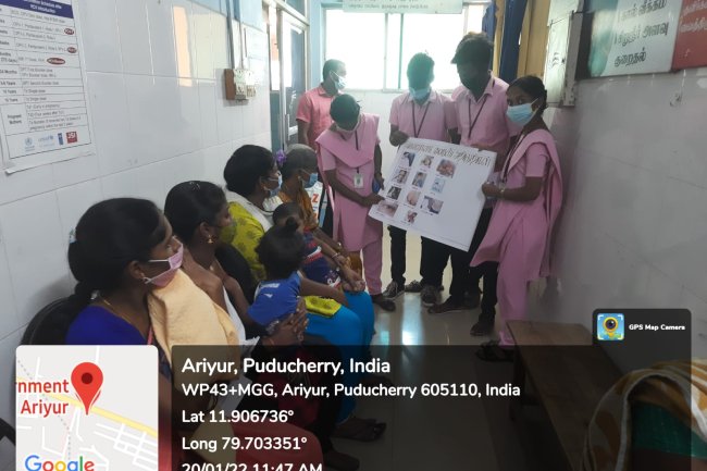 HEALTH TALK ON COVID VACCINATION - Indirani College of Nursing