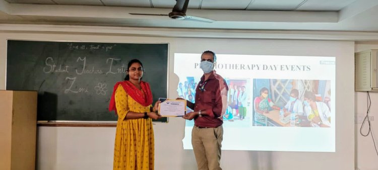 STUDENT TEACHER INTERACTION ZONE - Sri Venkateshwaraa College of Physiotherapy, Ariyur, Puducherry 605 102.