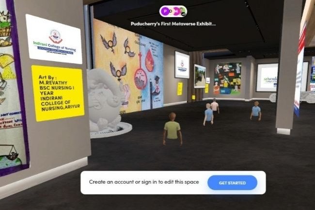  India’s first ever metaverse drawing exhibition was initiated by SRI VENKATESWARAA COLLEGE OF ENGINEERING AND TECHNOLOGY,ARIYUR,PUDUCHERRY