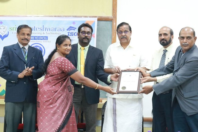 ISTE Student Chapter Inauguration - Sri Venkateshwaraa College of Engineering and Technology, Ariyur, Puducherry