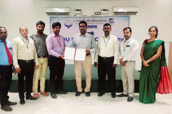 SVCET MoU Signing with Global Talent Track Foundation Newsletter - Sri Venkateshwaraa College of Engineering and Technology