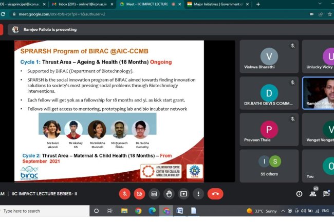 IIC (IMPACT LECTURE SERIES – II SESSION - I)