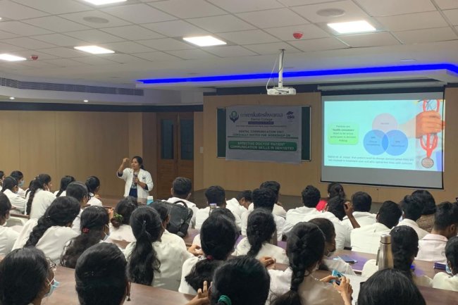 “Effective Doctor – Patient Communication Skill in Dentistry” - DCU - Sri Venkateshwaraa Dental College