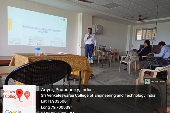 Inauguration of 50 hours Bootcamp on Japanese Industry Practices  - Sri Venkateshwaraa College of Engineering and Technology