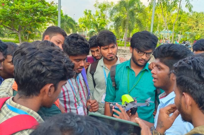 Demo Session on Drone Technology - Sri Venkateshwaraa College of Engineering and Technology