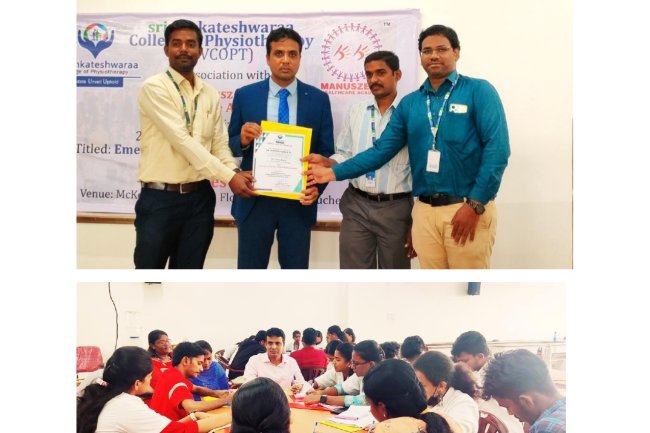 An interactive Workshop on hand rehabilitation was held at sri venkateshwaraa college of Physiotherapy