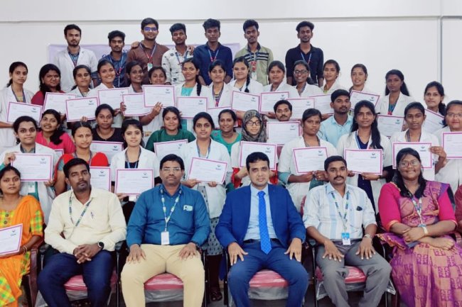 An interactive workshop on hand rehabilitation was held at Sri Venkateshwaraa College of Physiotherapy. Puducherry. 