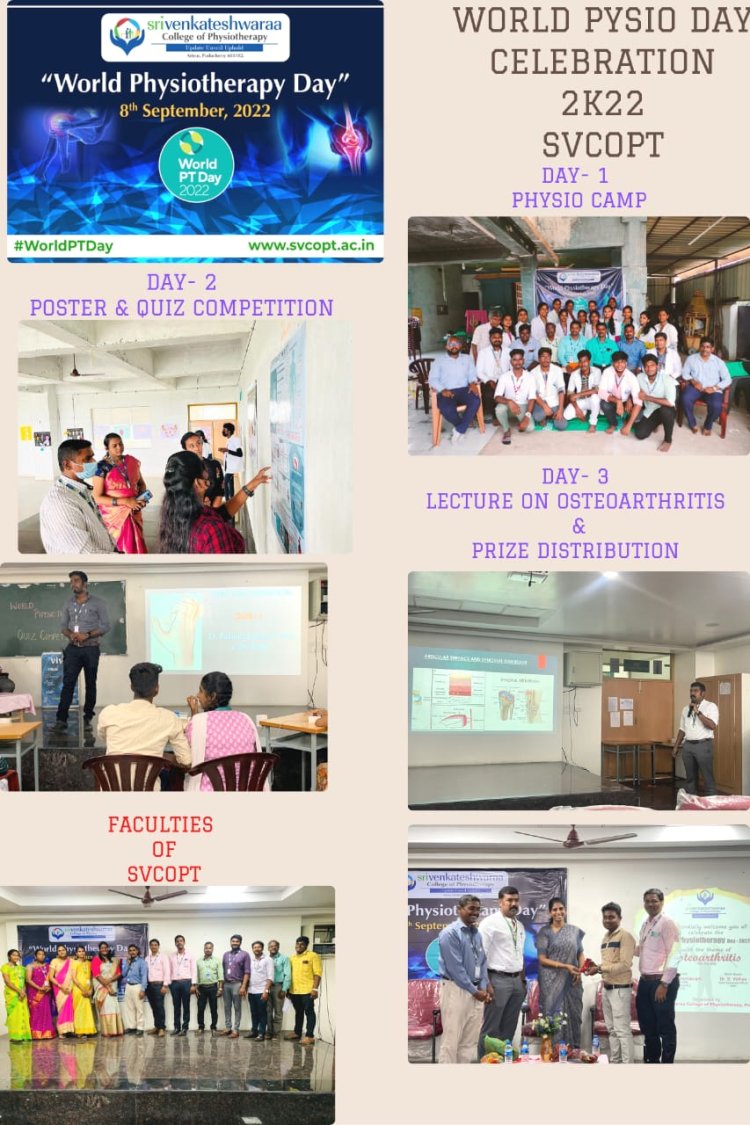 World Physiotherapy Day 2022 - Sri Venkateshwaraa College of Physiotherapy