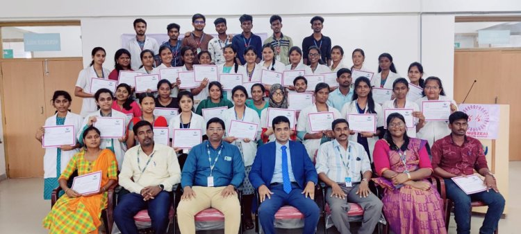 An interactive workshop on hand rehabilitation was held at Sri Venkateshwaraa College of Physiotherapy. Puducherry. 