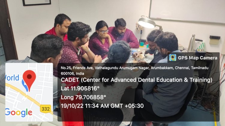 WORKSHOP AND HANDS-ON TRAINING FOR POST GRADUATES - Sri Venkateshwaraa Dental College