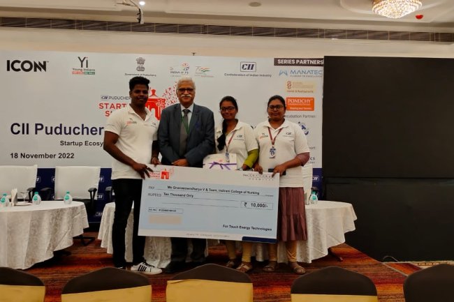 Indirani College of Nursing Students Achieve Top 5 Finish in Confederation of Indian Industry Contest