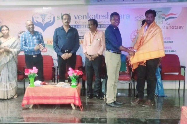 The inauguration ceremony of Rotoract Club of SVCP