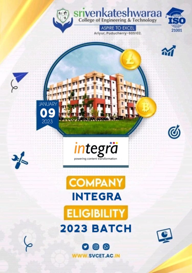 PLACEMENT DRIVE BY INTEGRA, PUDUCHERRY