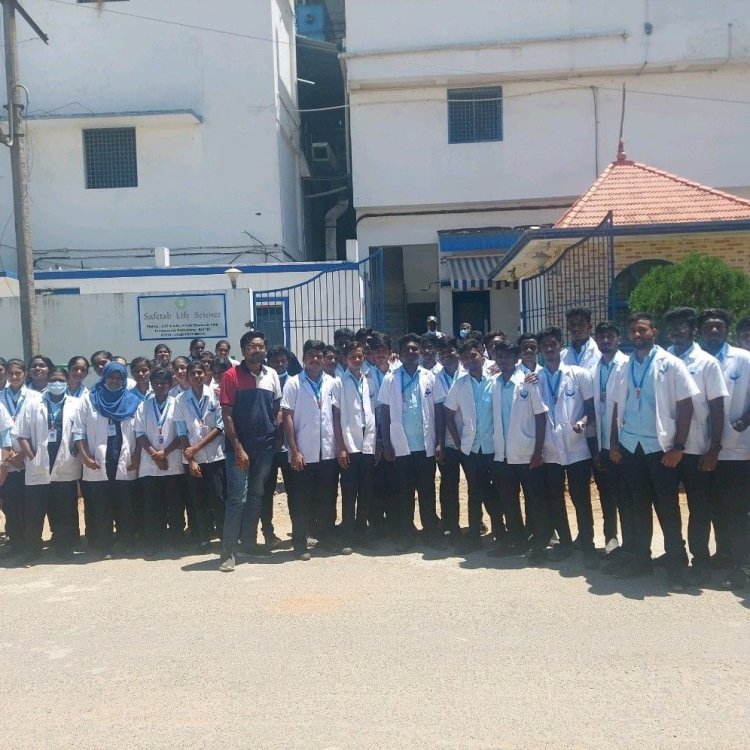 Industrial Visit to Safetab Life Sciences Pvt Ltd: A Hands-On Learning Experience for BPharm Students 