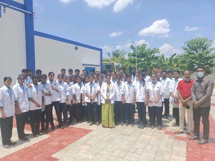 Industrial Visit to Bpharm students to Wellous Pharma Pvt Ltd, Puducherry.