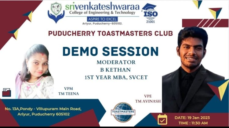 MBA TOAST MASTERS CLUB DEMONSTRATION