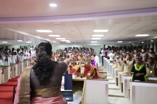 United Nations have launched a Global Red Card Campaign -Raising a Red Card to all forms of discrimination and violence against women & girls - Sri Venkateshwaraa Dental College