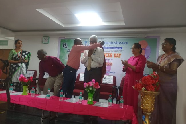 Shri Venkateswara College of pharmacy, Ariyur, Puducherry celebrated World Cancer day on Saturday 4 February 2023.