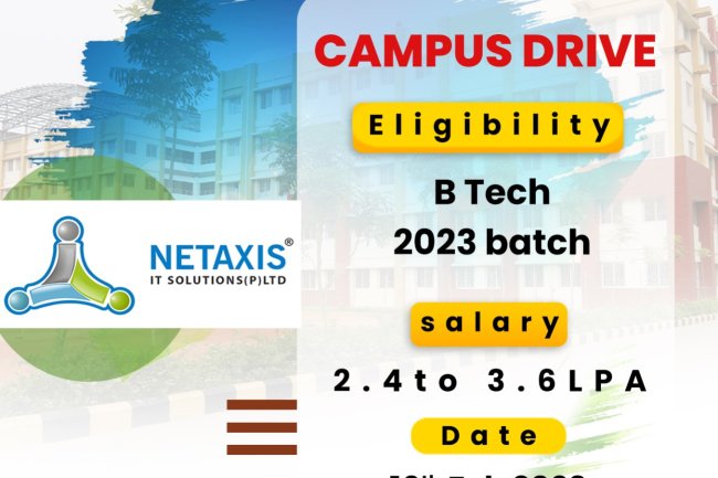 SVCET Campus placement drive with NETAXIS IT Solutions Pvt Ltd, Chennai