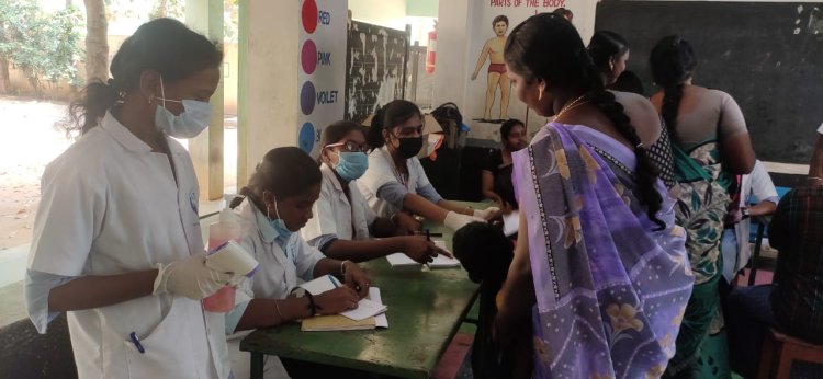 Simultaneously Medical camp was organized by Dr.S.M.Vanmathi Assistant professor department of pharmaceutics SVCP