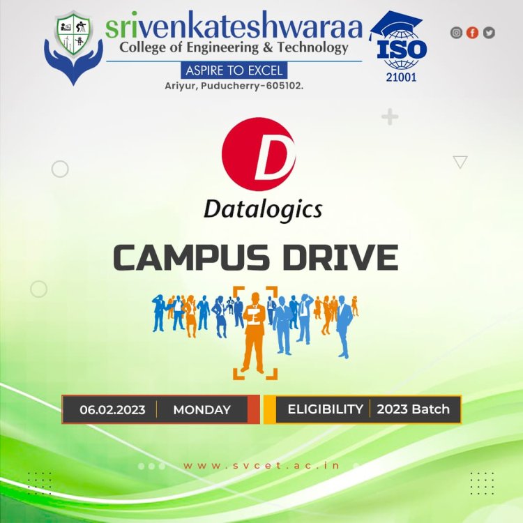 DATA LOGICS PLACEMENT DRIVE ON 6-2-2023 AT SVCET