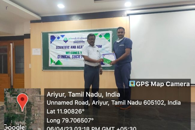 Clinical society meeting was held on 06.04.2023