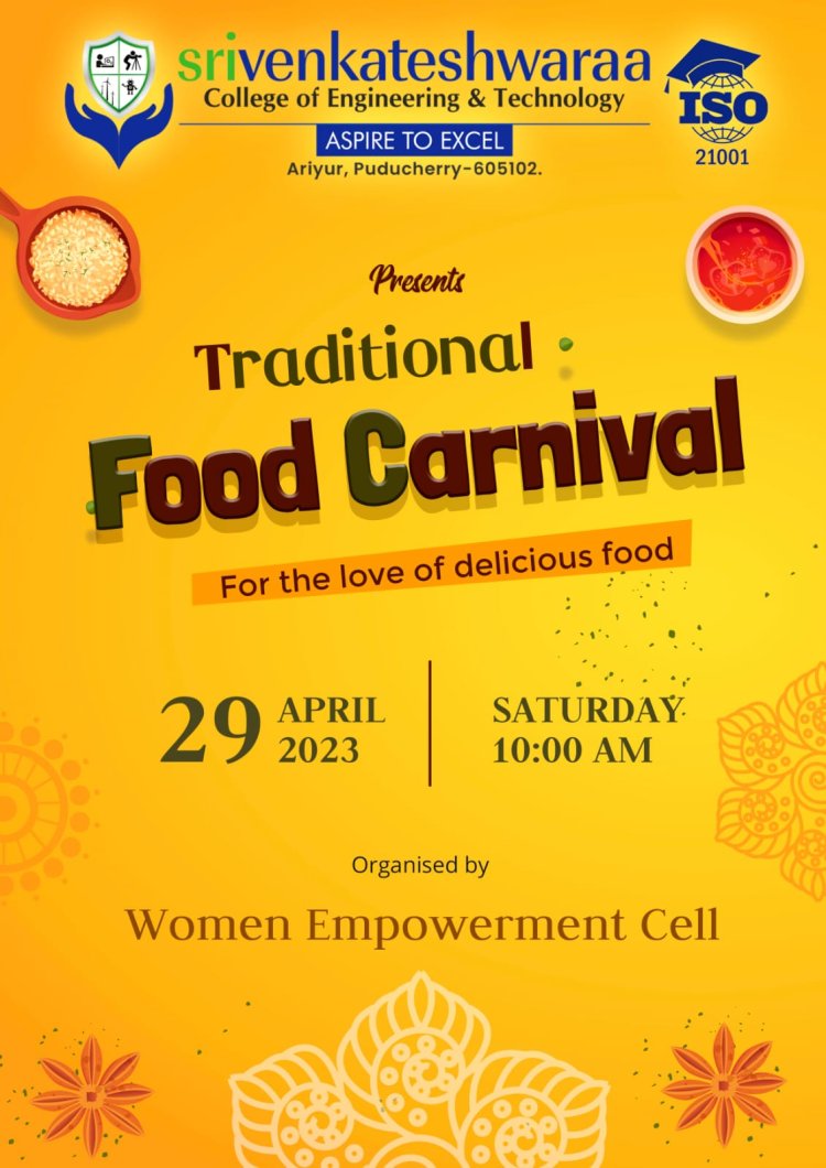 Food Carnival  at Sri Venkateshwaraa College of Engineering & Technology, Puducherry 