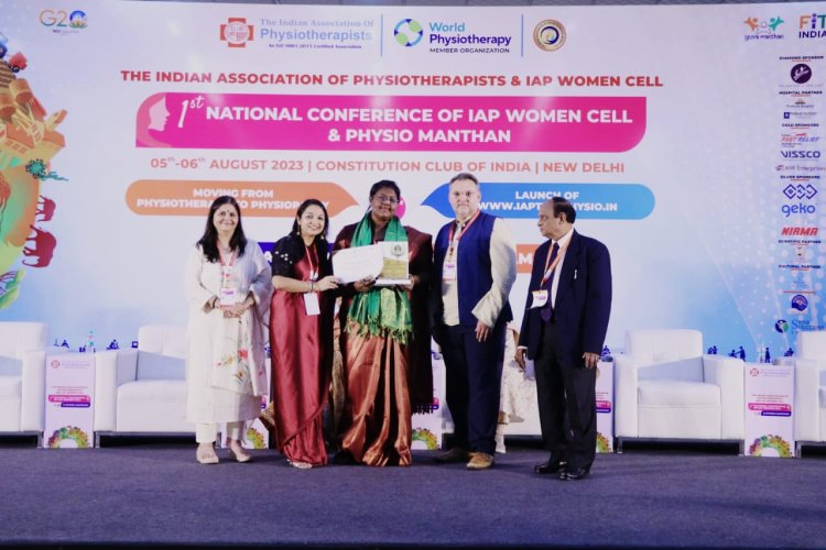 Rising star in field of Physiotherapy - By IAPWC