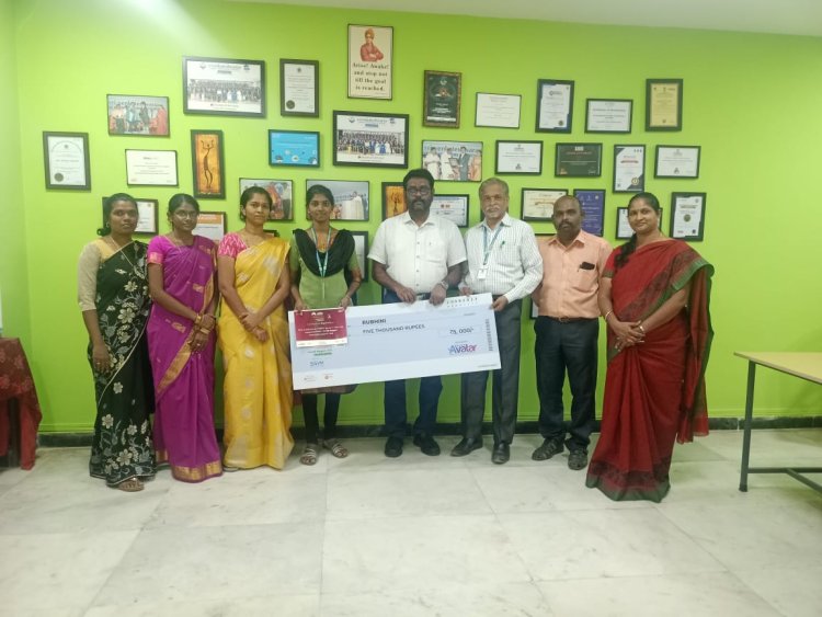 Sakthi Masala in association with Young Indians presented the ‘Homepreneur Awards-2023’, to SVCET Student Rubhini