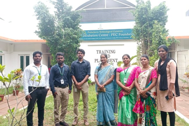 SVCET- Field Visit to ATAL Incubation Center-Pondicherry Engineering College Foundation (AIC-PECF) on 05-09-2023 