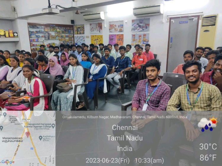 SVCET MBA INDUSTRIAL VISIT TO MODERN BAKERS PVT LTD, CHENNAI ON 23-6-2023