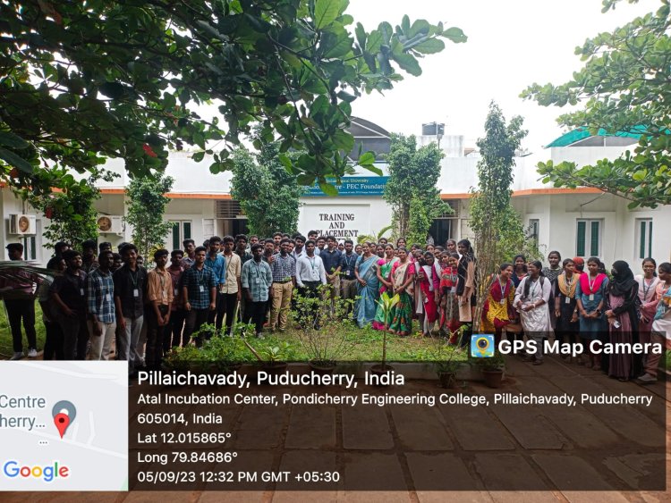 SVCET- Field Visit to ATAL Incubation Center-Pondicherry Engineering College Foundation (AIC-PECF) on 05-09-2023 