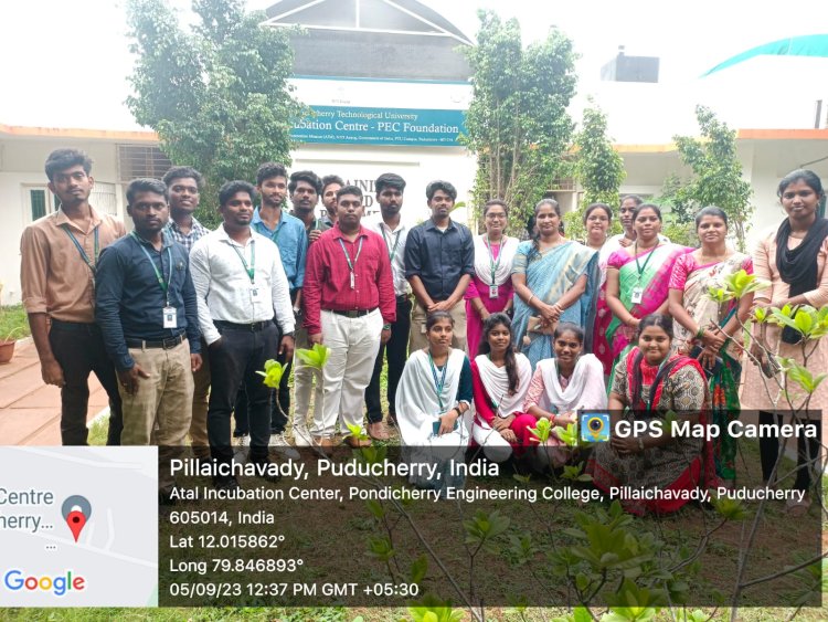 SVCET- Field Visit to ATAL Incubation Center-Pondicherry Engineering College Foundation (AIC-PECF) on 05-09-2023 