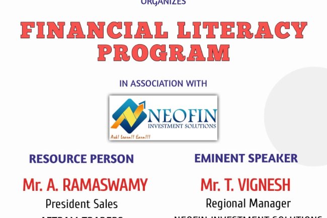 Financial Literacy Programme (DOMS Activities) for the second-year MBA students 