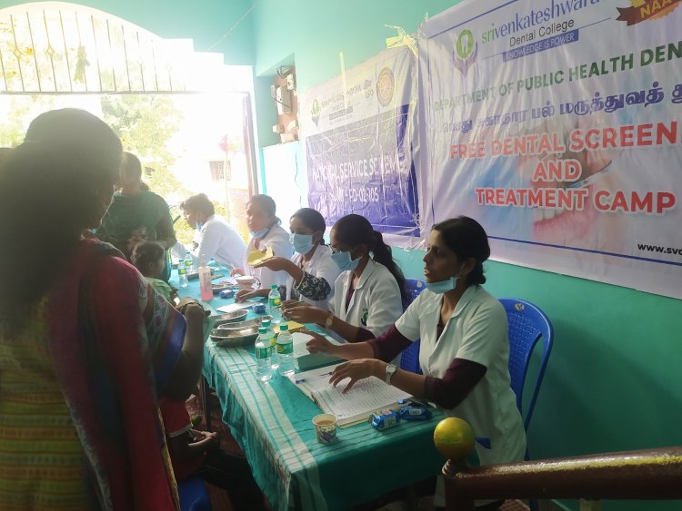Community Dental Camp- Villianur Commune Panchayat, Uruvaiyar, Puducherry(02.12.2023-Saturday)