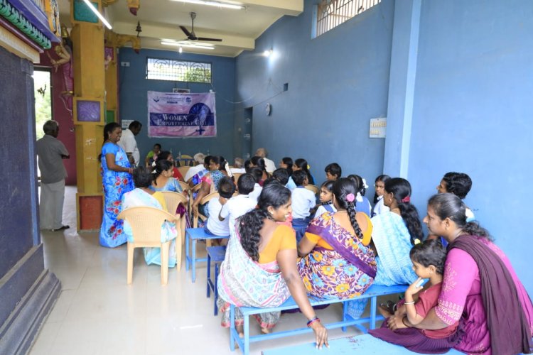 Women legal awareness program at Manakuppam Village on 12/12/23  