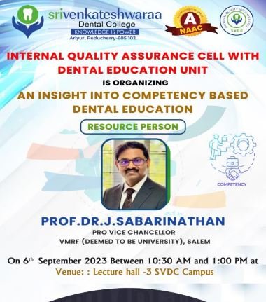 INTERNAL QUALITY ASSURANCE CELL WITH DENTAL EDUCATION UNIT