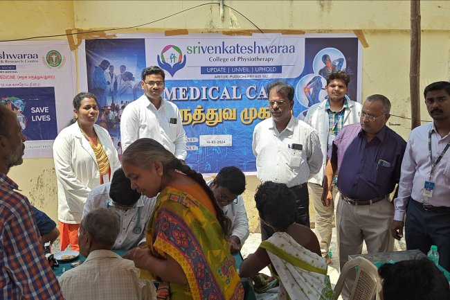 Medical camp at Valavanur taluk Siruvanthadu village organized by SVCOPT & SVMCH