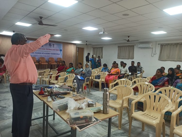 SVCET DST 2 DAYS WORKSHOP FOR SCHOOL TEACHERS ON 22 AND 23-3-2024